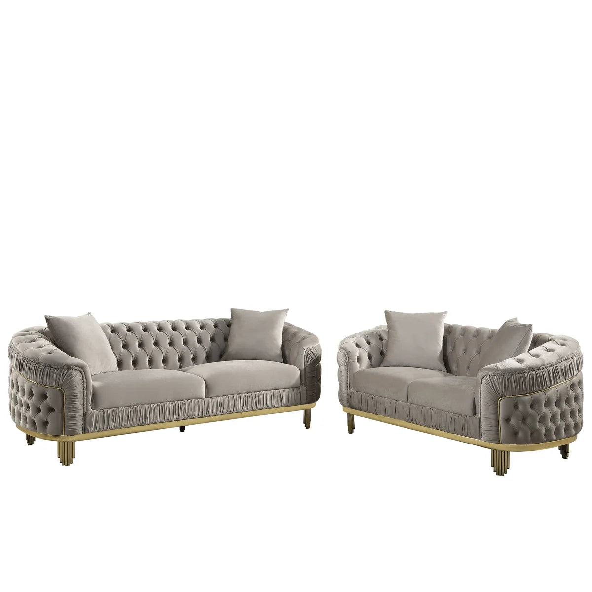 Valorie 2 - Piece Velvet Living Room Set